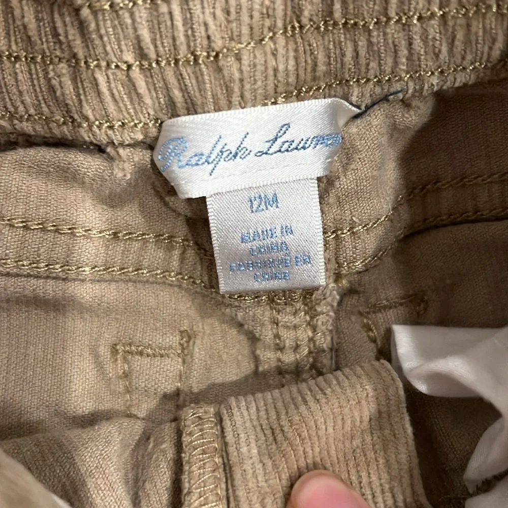 Size 12 months Ralph Lauren Corduroy Pants